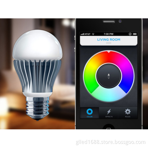 7W 9W Smart Wireless WiFi Dimmable Color-Changing LED Lamp